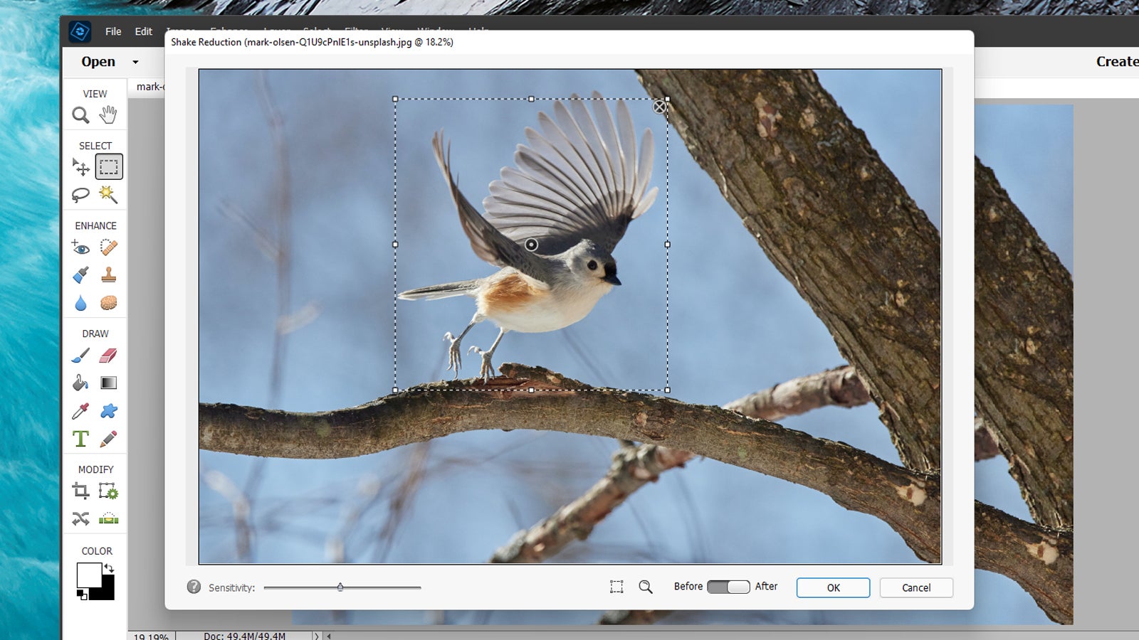 Screenshot: Adobe Photoshop Elements