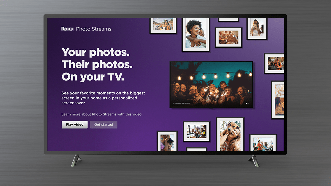 Roku OS 11 will include Photo Streams, a way to turn your Roku-enabled TV into a bonafide digital photo album.  (Image: Roku)