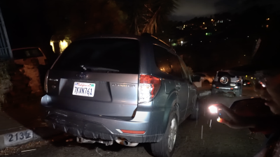 Subaru Driver Hit by Viral Flying Tesla Starts GoFundMe for Smashed Car