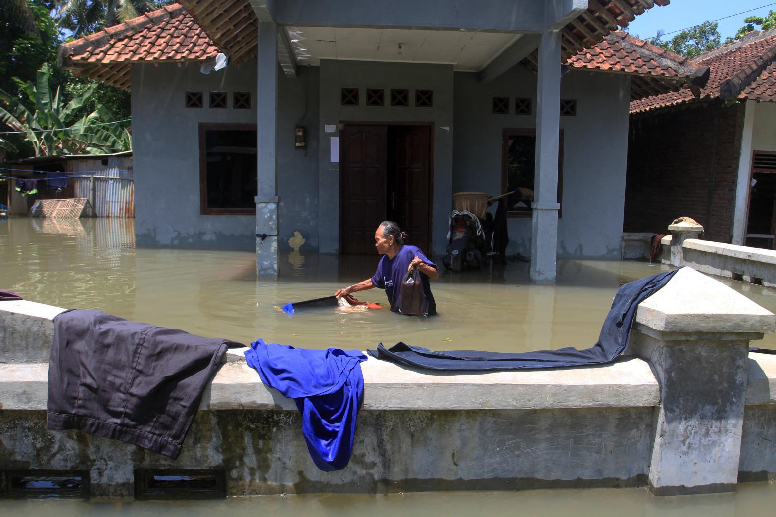Flooding in Central Java, Indonesia on March 17, 2022. (Photo: DEVI RAHMAN/AFP, Getty Images)
