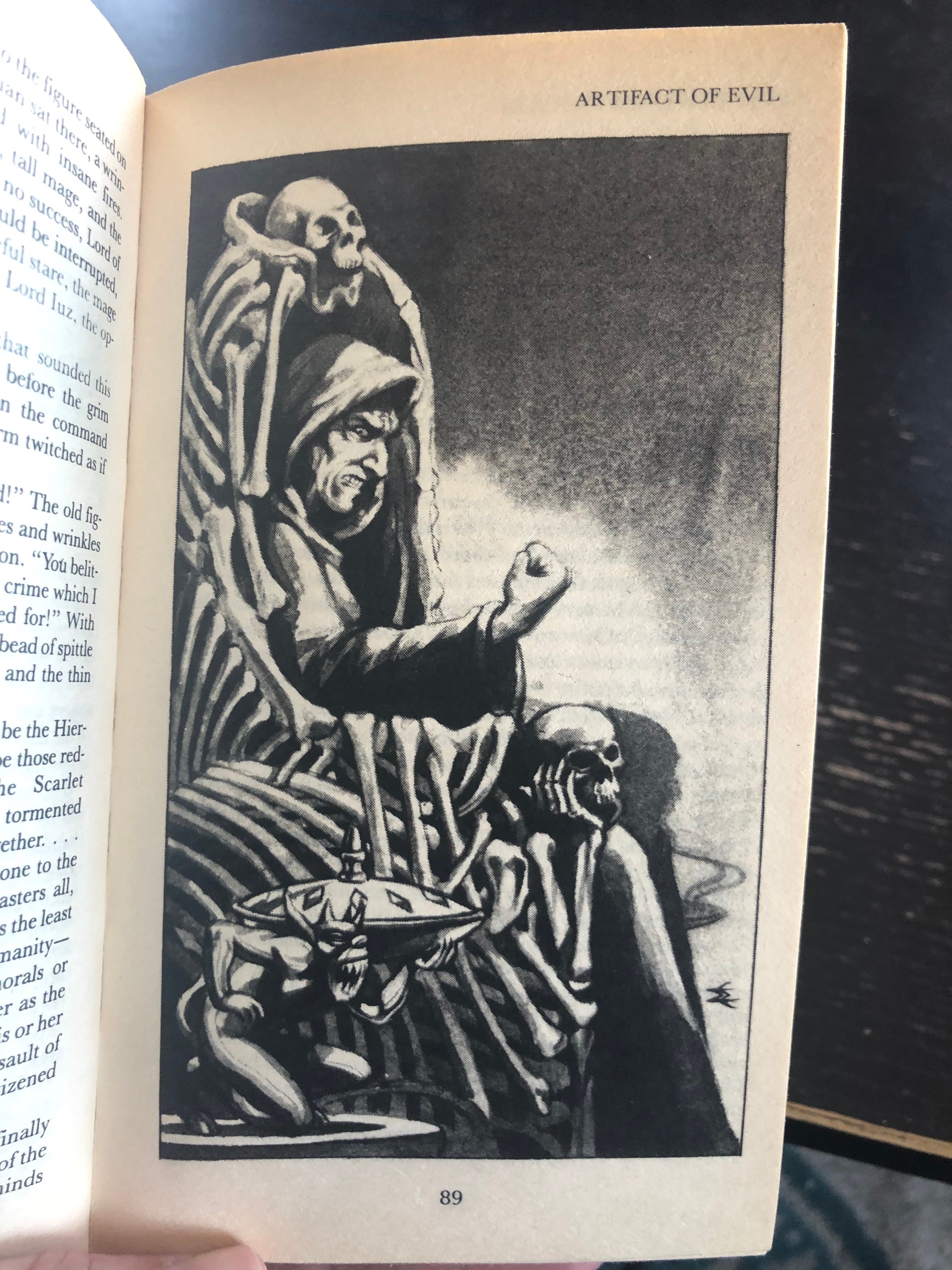 Interior art of Iuz by Jeff Easley. Again, this book hasn't been reprinted nor is it available as an ebook, so this is what you get. (Image: Wizards of the Coast)