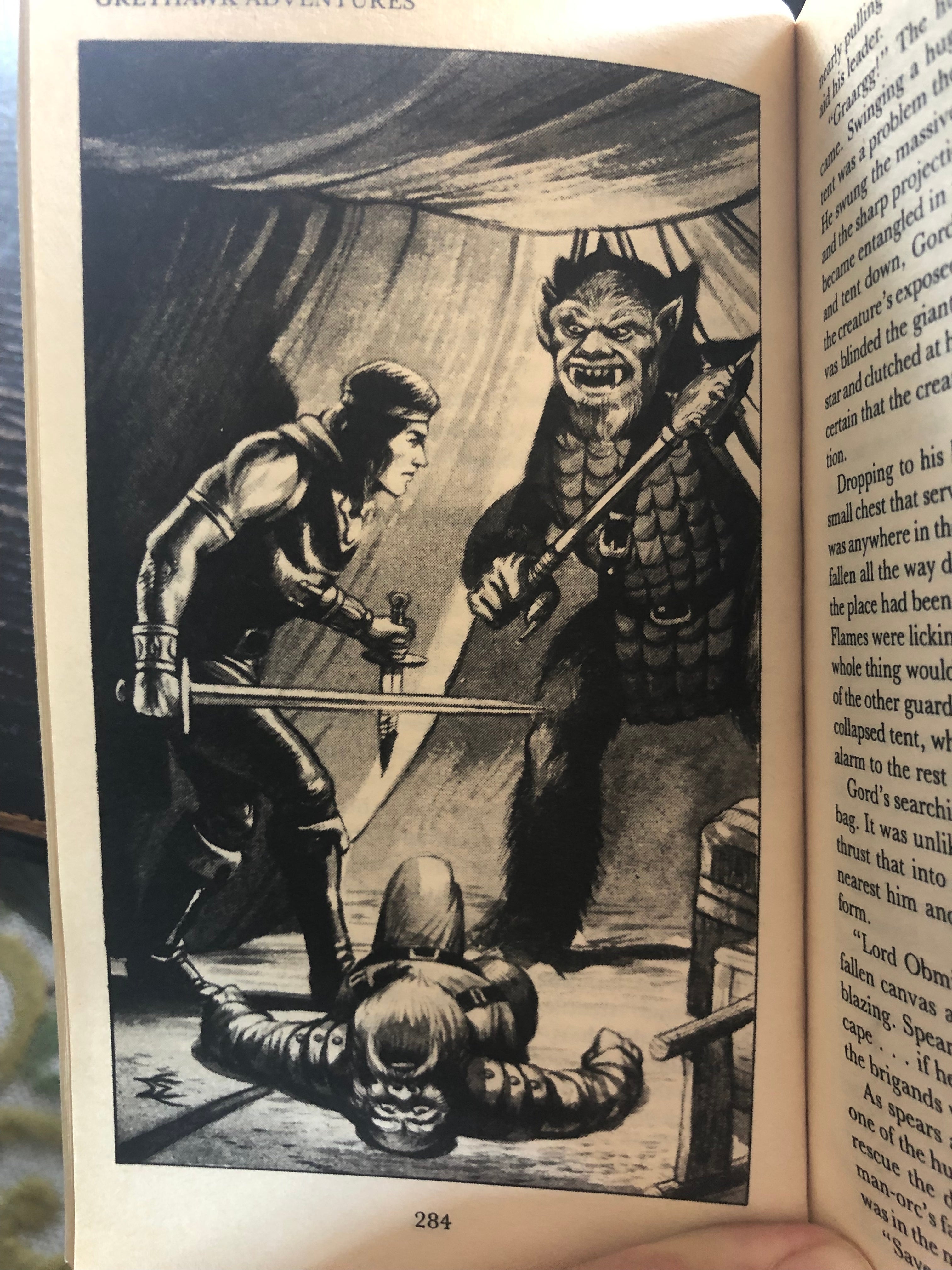 Gord kills a fake Obmi and faces a bugbear. (Image: Wizards of the Coast)