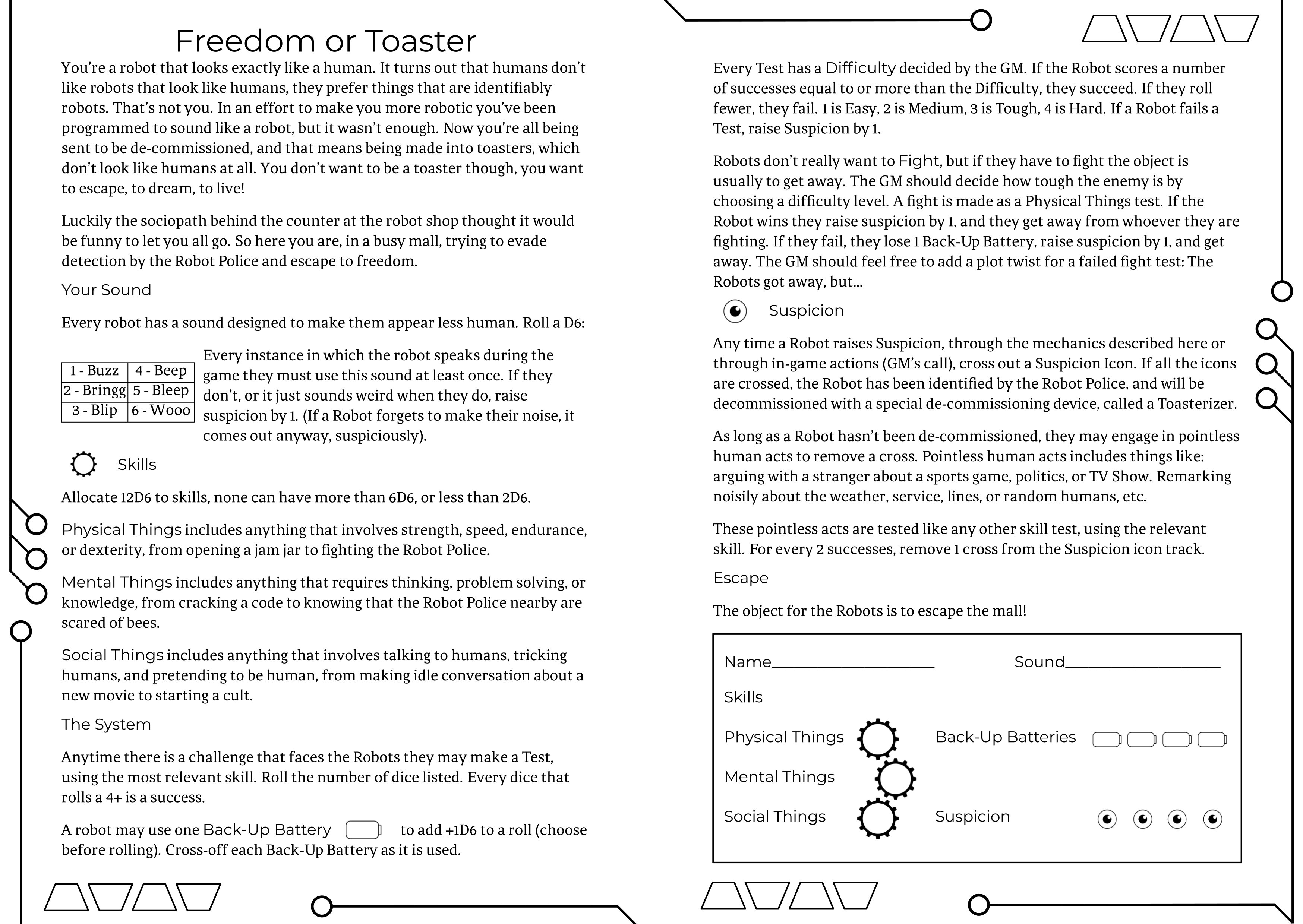 Freedom or Toaster by Giles Pritchard (Image: Tiny Tome)