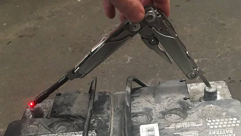 Clever Accessory Turns a Leatherman Multi-Tool Into a Battery-Testing Voltmeter