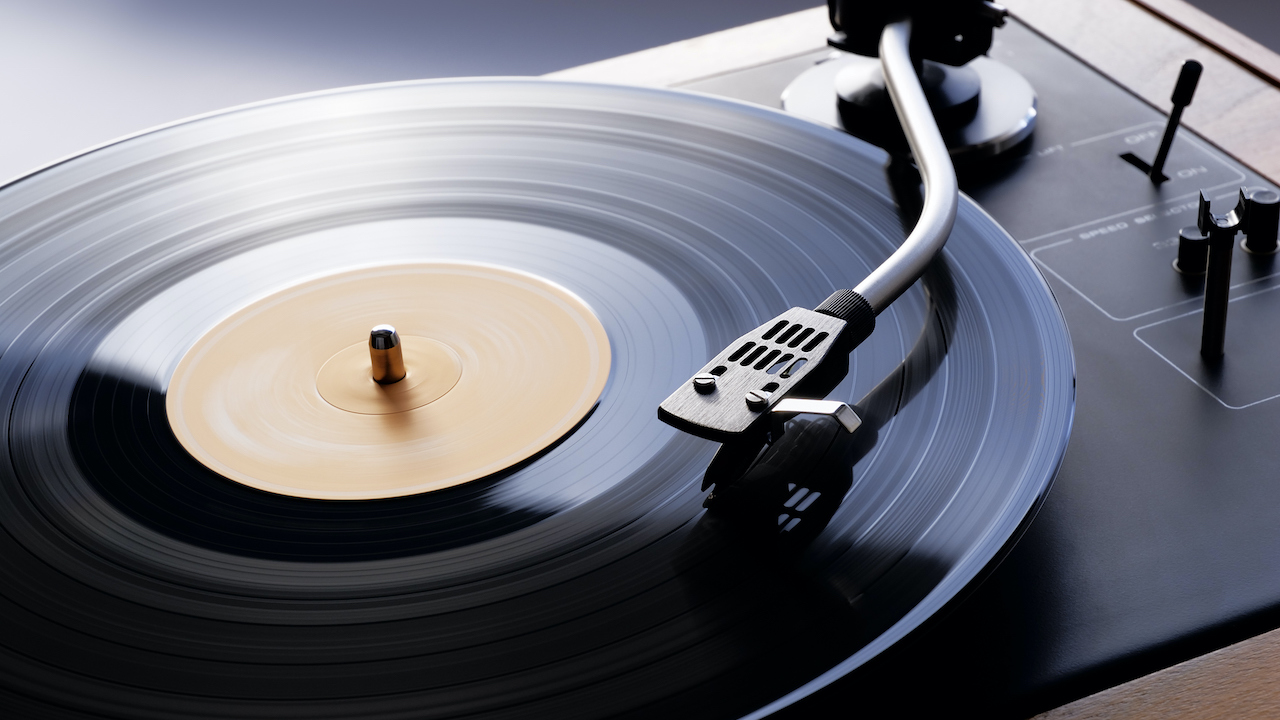 vinyl record player