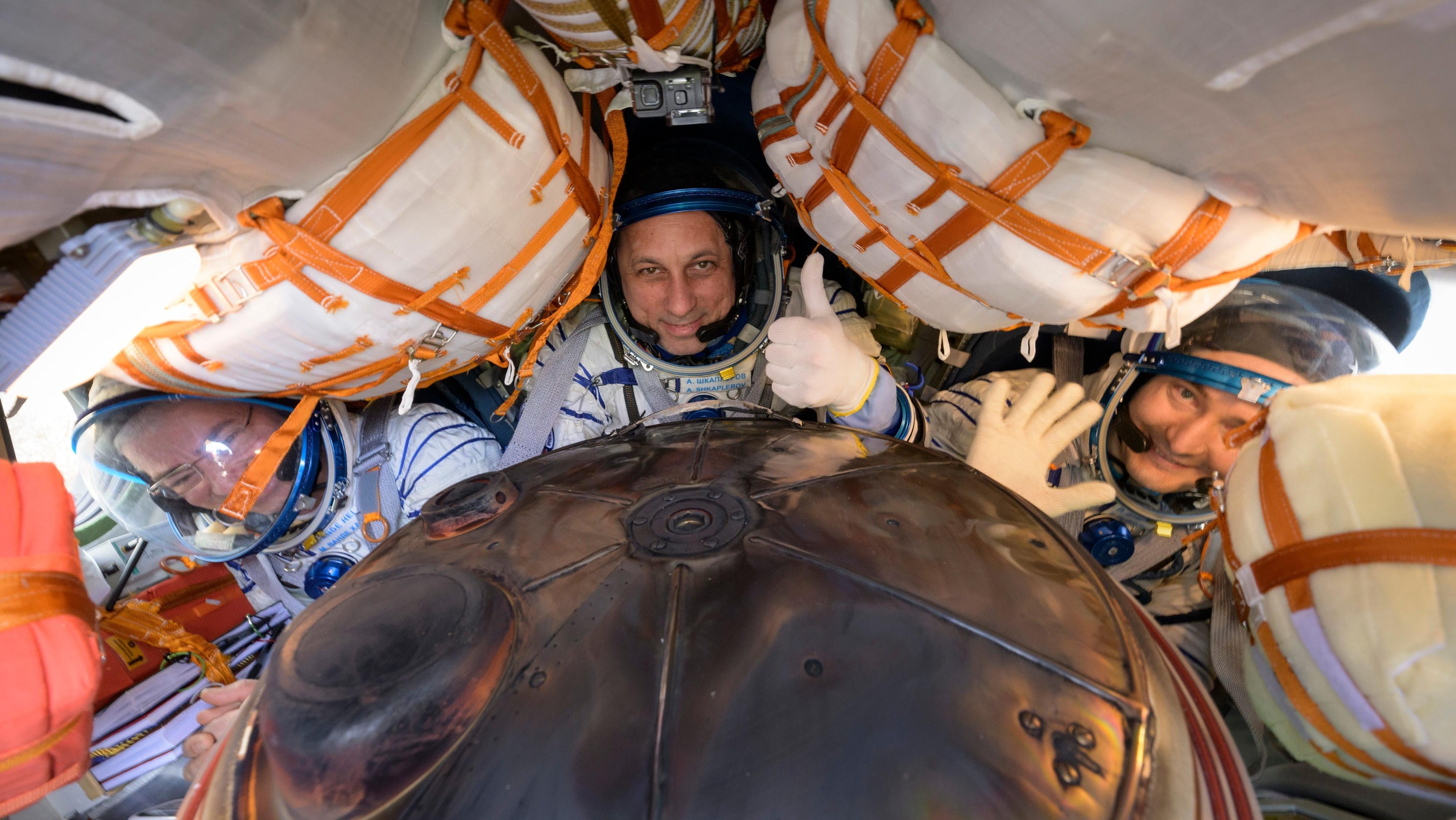 NASA Astronaut Breaks Spaceflight Record and Hitches Ride to Earth on Russian Soyuz
