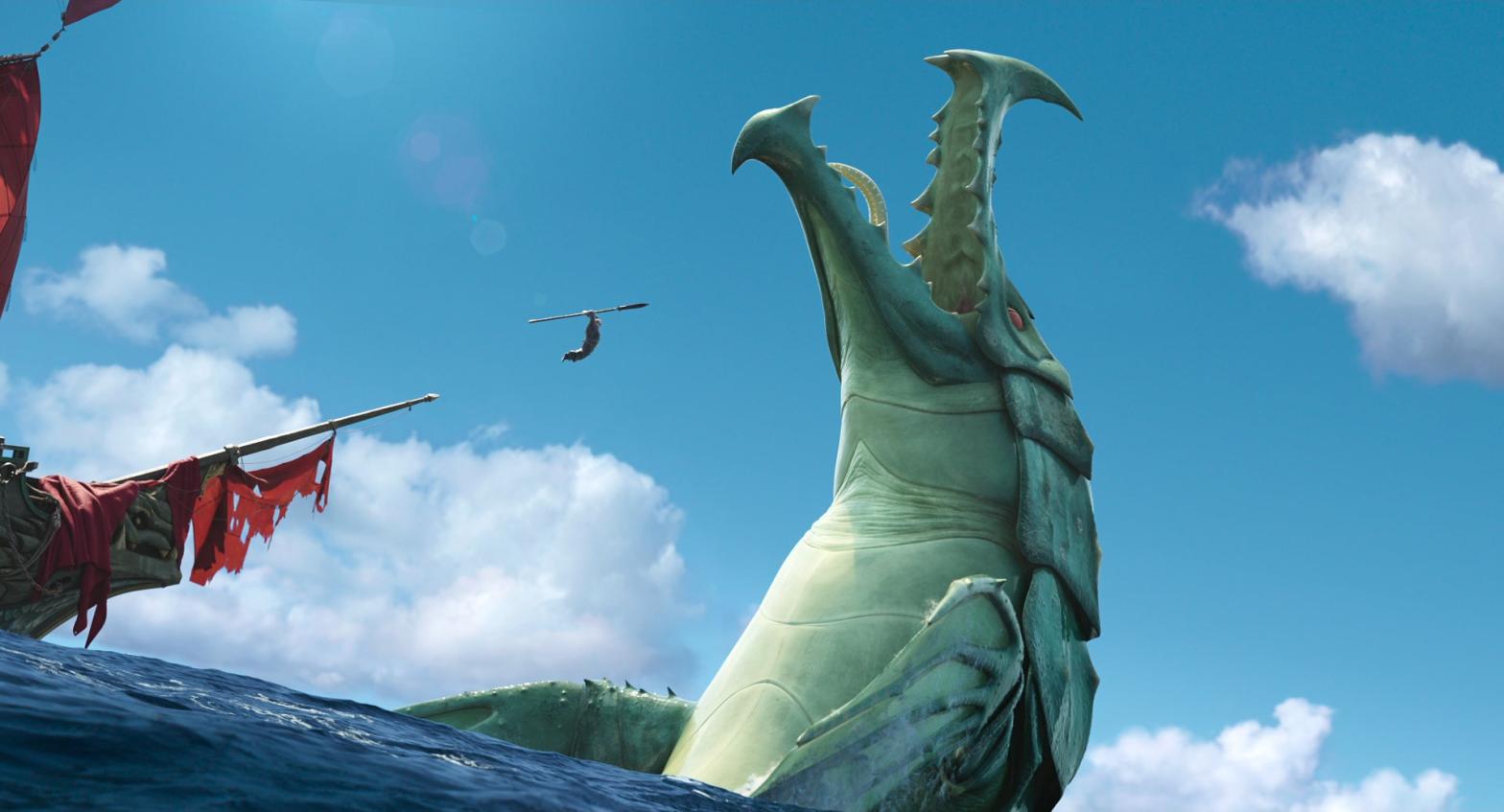 Monsters ahoy in The Sea Beast. (Image: Netflix)