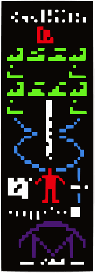 The Arecibo message of 1974. (Image: SETI Institute)