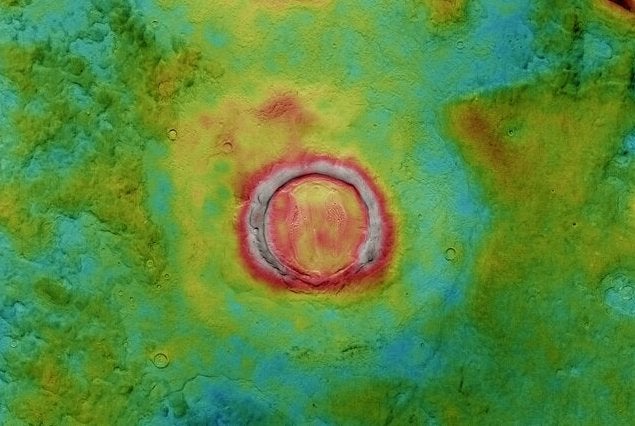 A cropped view of the brain terrain. (Image: ESA/DLR/FU Berlin)