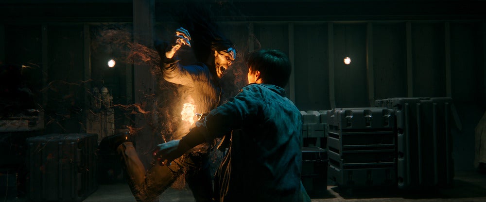 Dr. Michael Morbius kills a mercenary.  (Image: Sony Pictures)