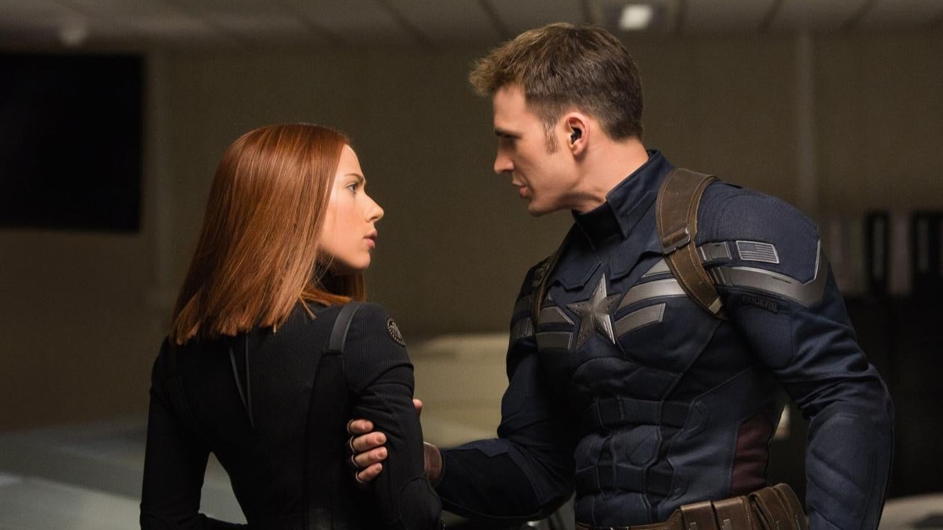 Black Widow and Captain America are teaming back up for an original Apple movie. (Image: Marvel Studios)