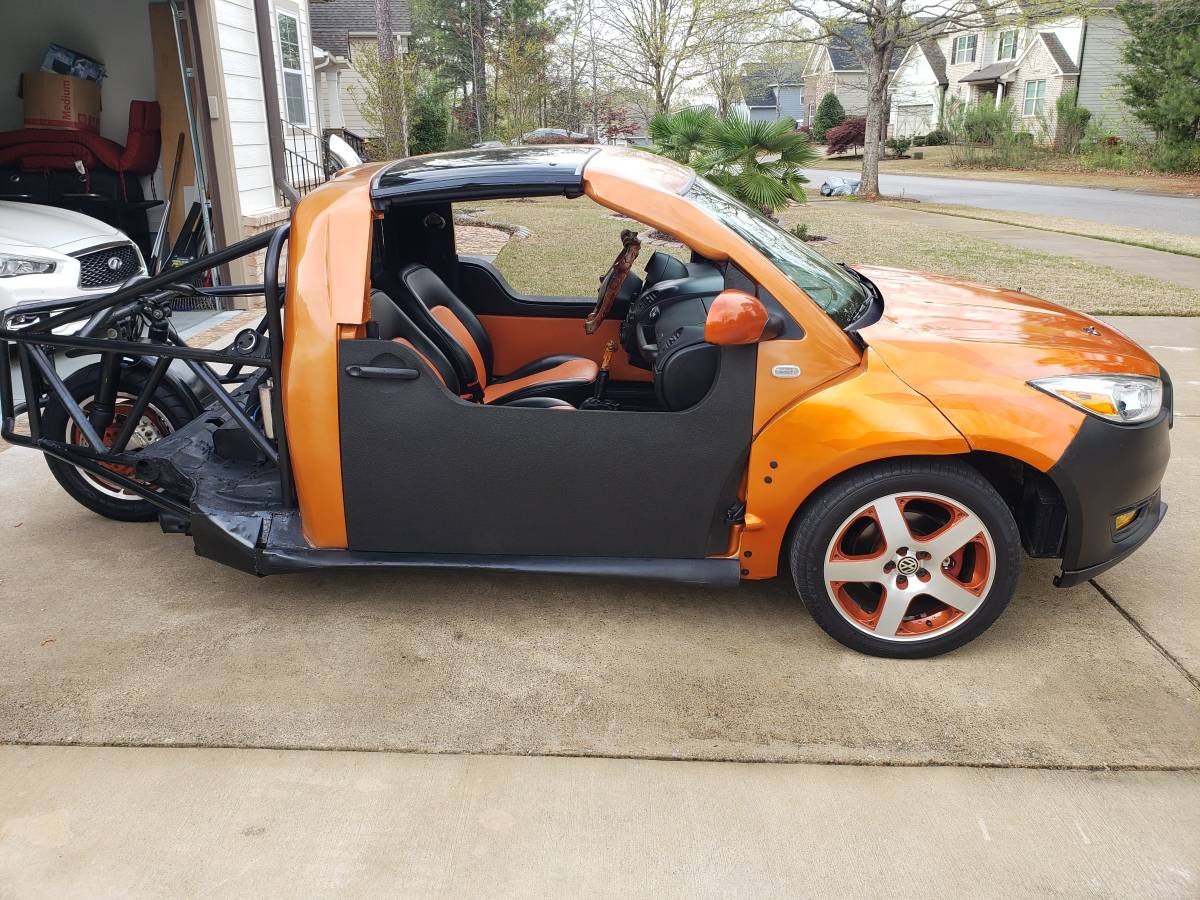 Would You Let Your Freak Flag Fly With This Custom 2003 VW Beetle Three-Wheeler?