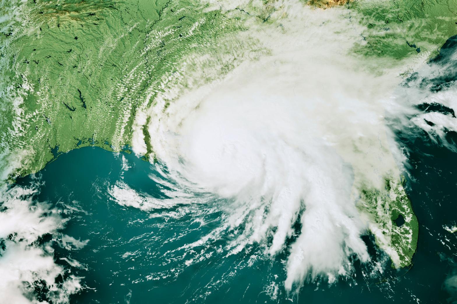 2020 hurricanes like Sally (pictured here) dropped extra rainfall thanks to human-caused climate change, new research finds. (Photo: FrankRamspott, Getty Images)