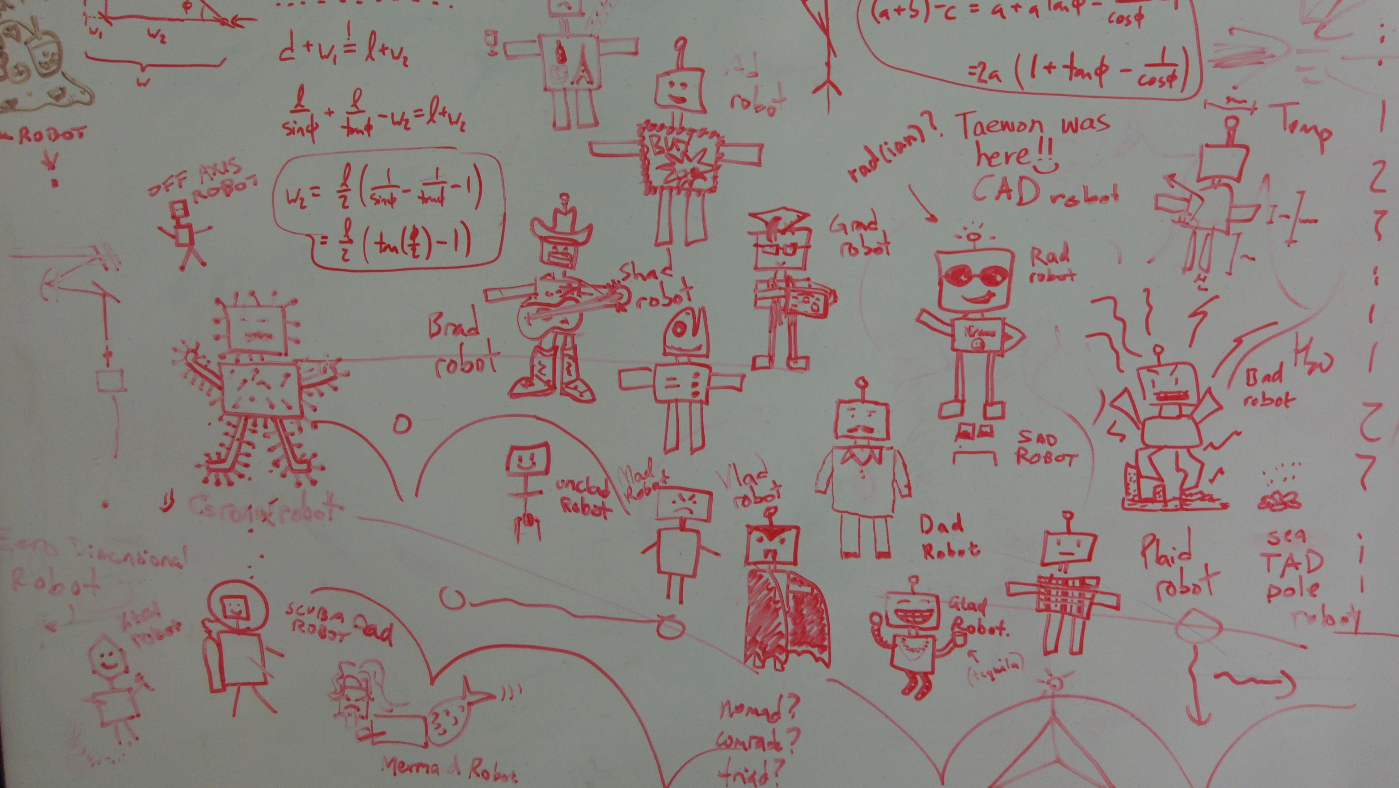 Scientist doodles in the Far Experimental Hall. (Photo: Isaac Schultz)