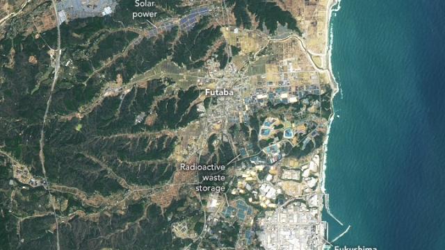 Before-and-After Satellite Images Show Fukushima’s New Solar Power Hub Amid Nuclear Waste