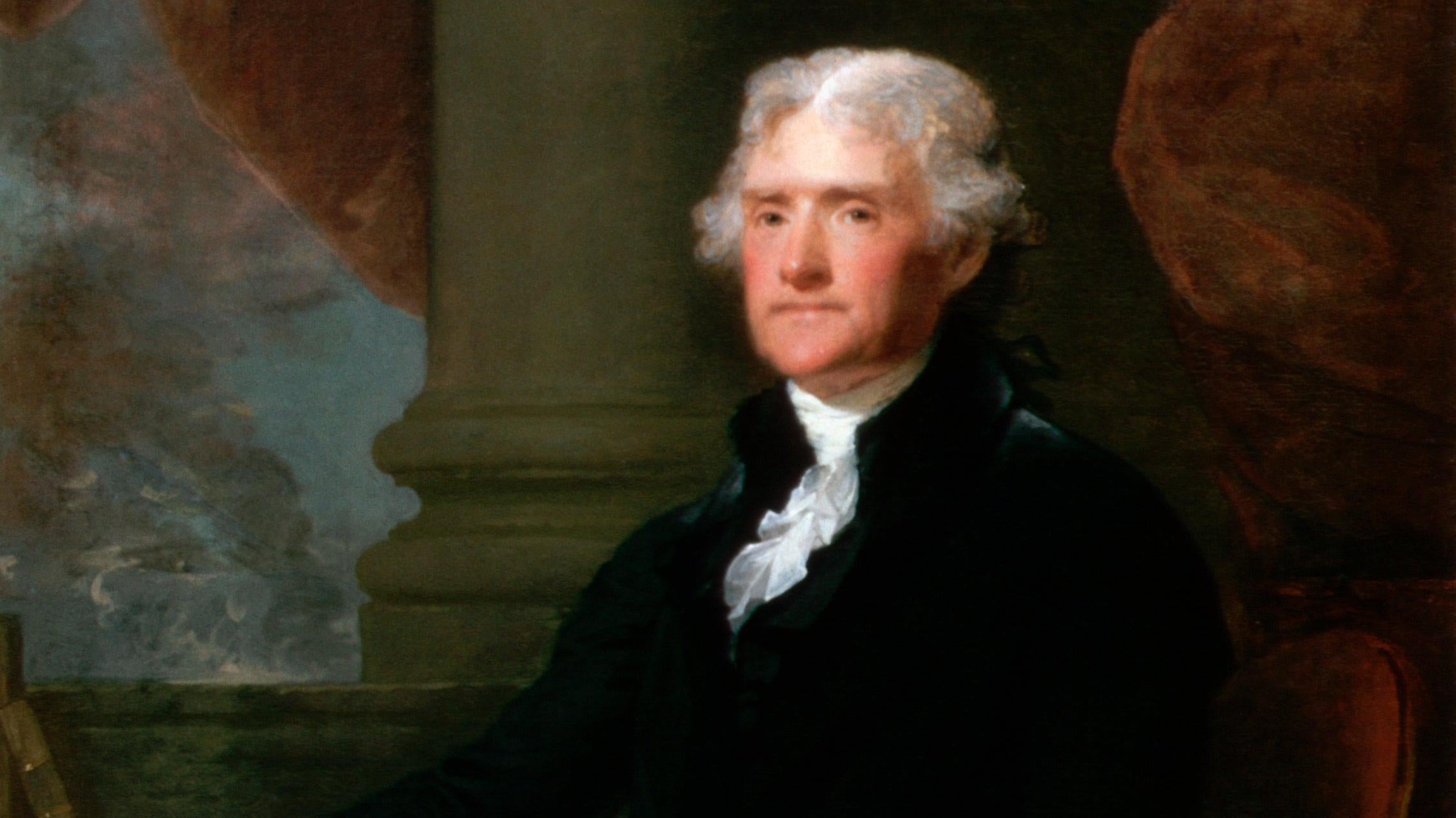 Oil painting of Thomas Jefferson by Gilbert Stuart (1755-1828) (Image: Corbis, Getty Images)