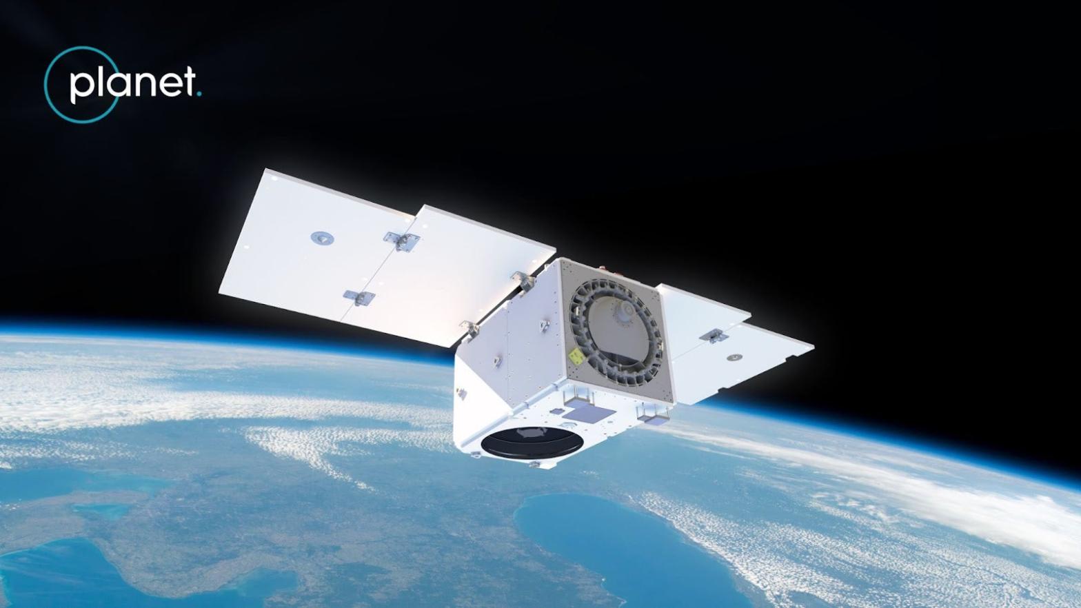 Rendering of a Pelican satellite.  (Image: Planet Labs)