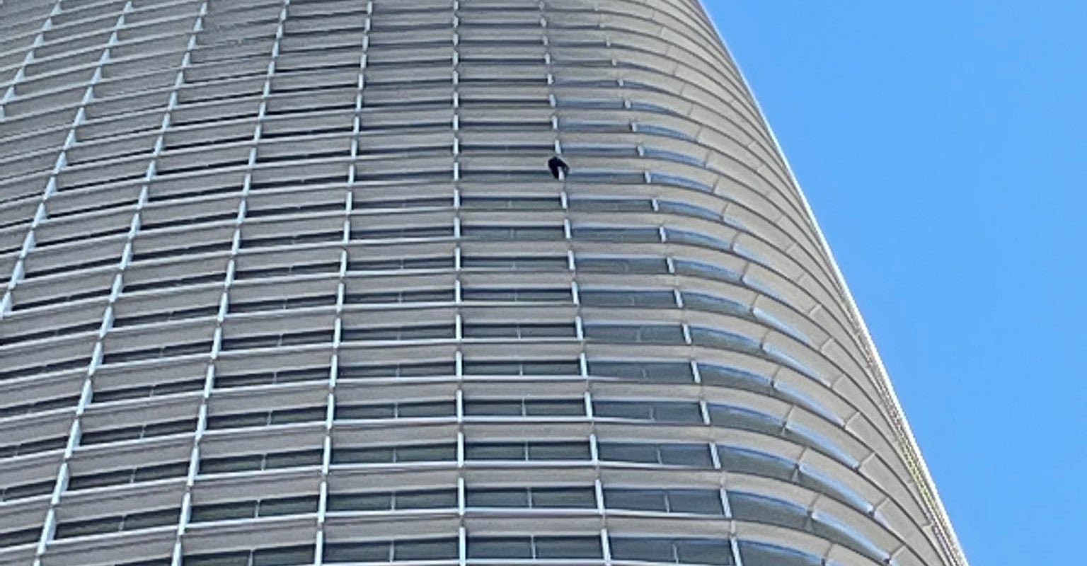 A man allegedly climbed the San Fransisco Salesforce tower Tuesday, May 3 to protest abortion, according to the man's supposed Instagram account. (Photo: San Fransisco Fire Department Media)
