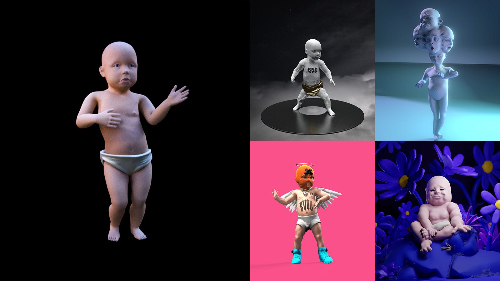 The Dancing Baby NFT is part of a larger collection featuring different versions of the meme. (Image: Autodesk)
