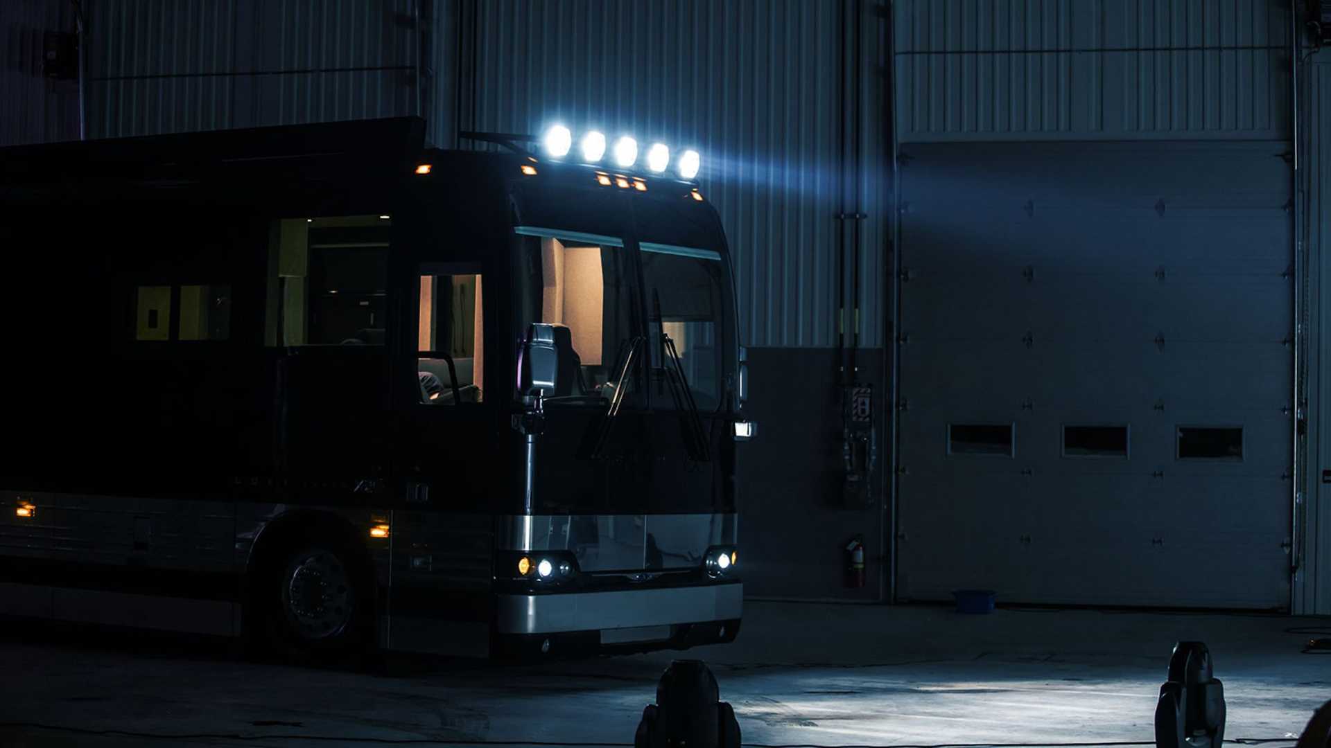 This Massive Prevost RV Sets the ‘Off-Road Life’ in a Cozy Lap of Luxury