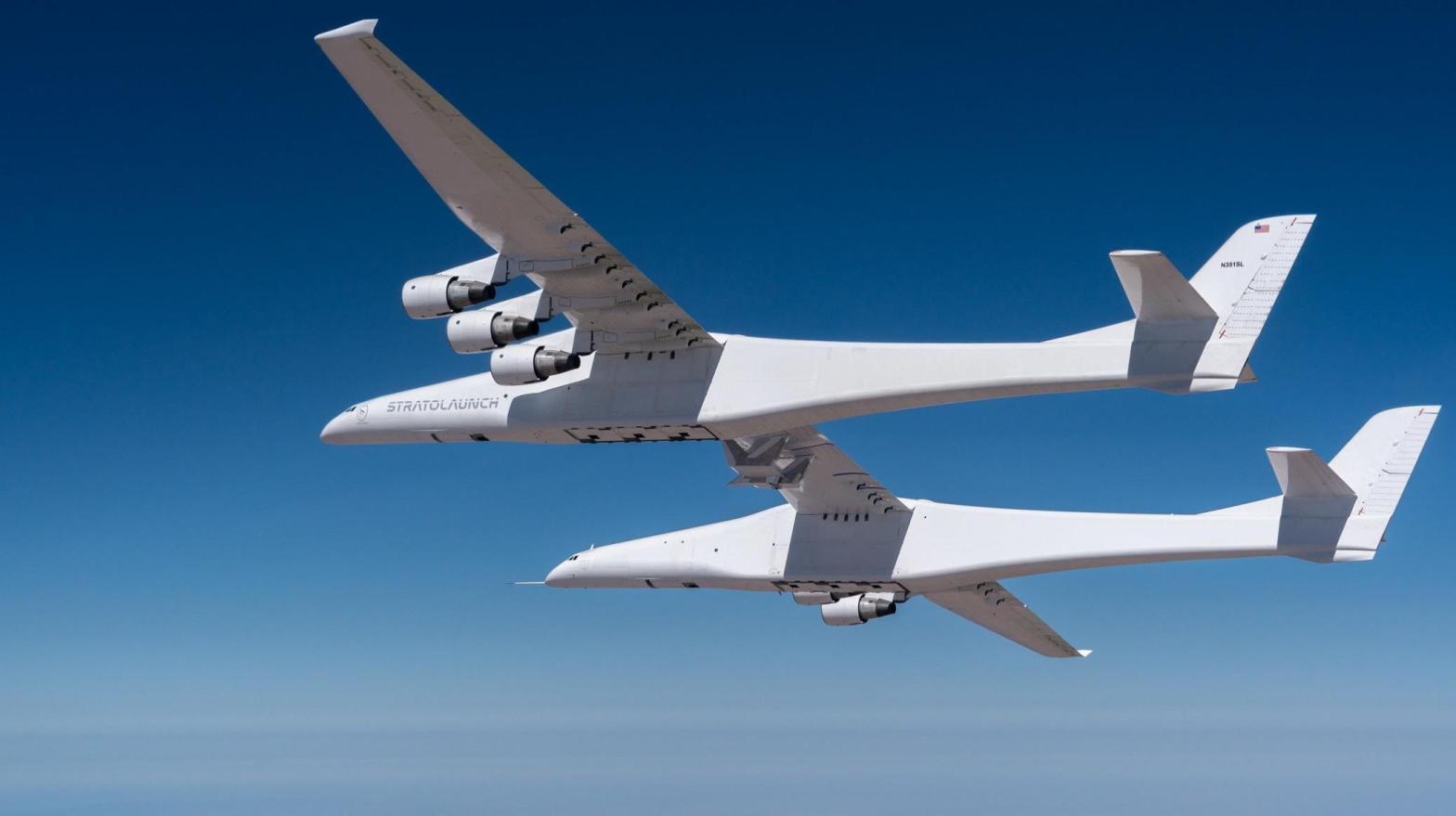 The vehicle tested out its hypersonic capabilities during its fifth flight. (Image: Stratolaunch)