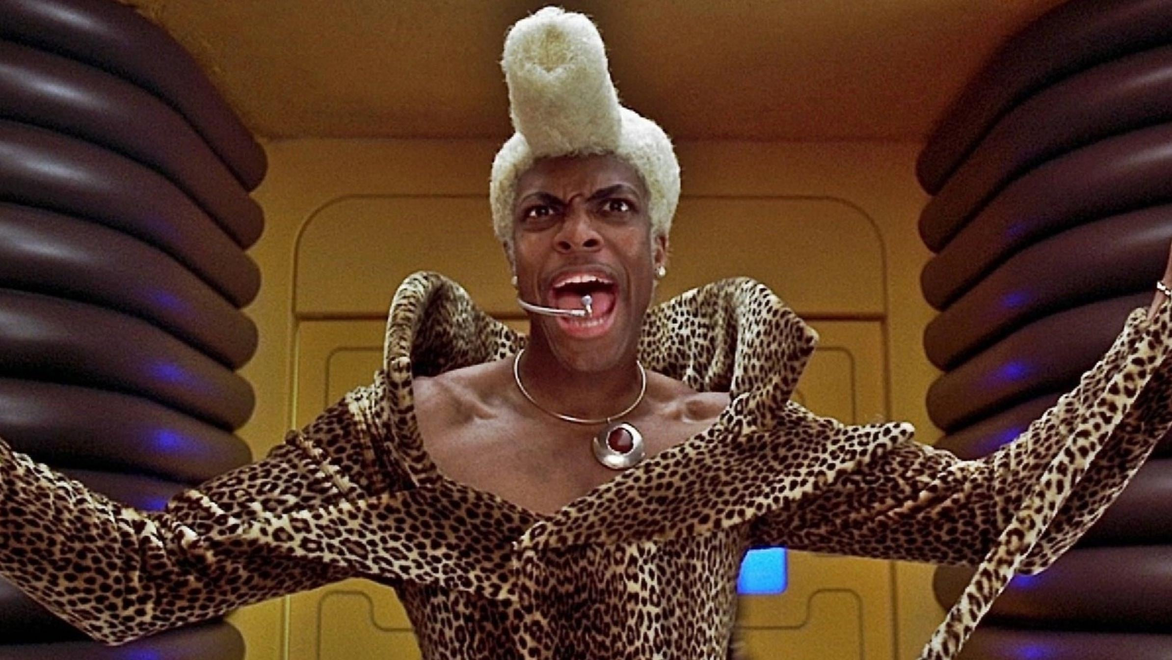 Chris Tucker as Ruby Rhod in The Fifth Element. (Image: Sony Pictures)