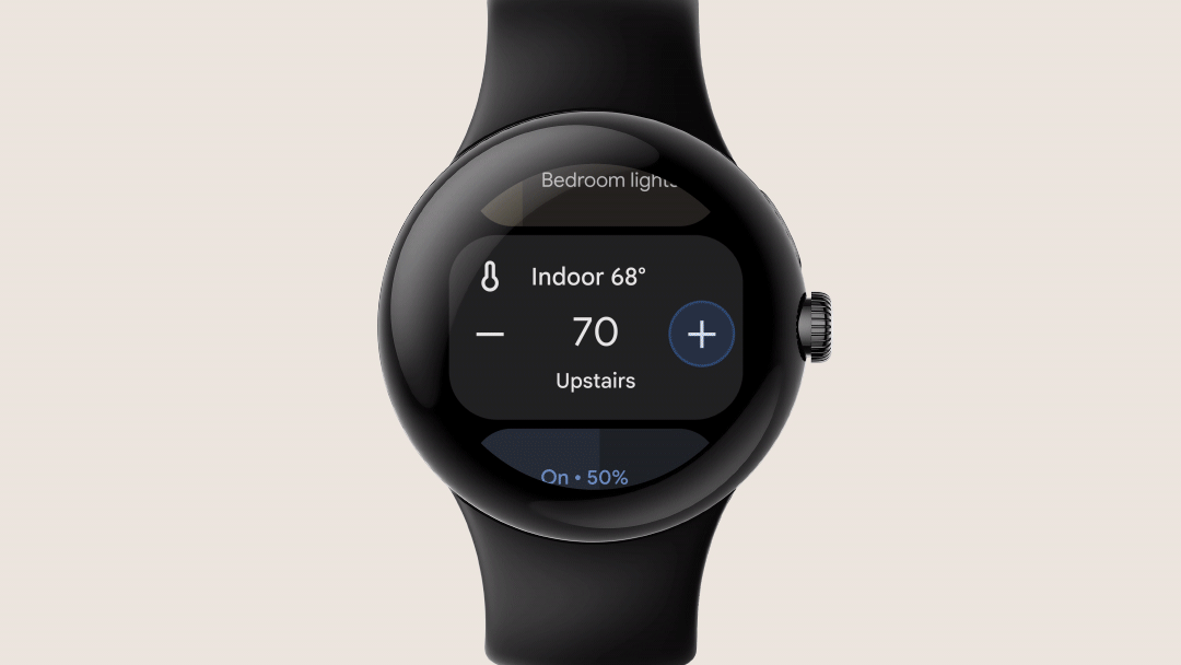 The smart home controls on an Android smartwatch I've been waiting for. (Image: Google)