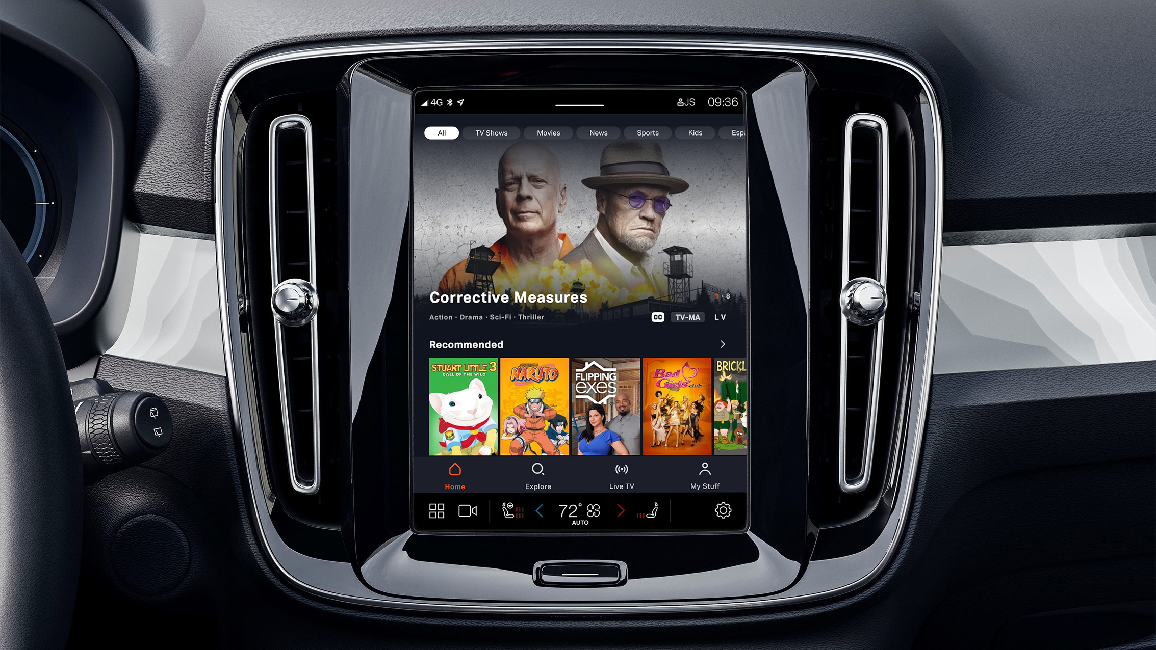 Who doesn't want to use their car's screen to watch free movies and TV shows?  (Image: Google)