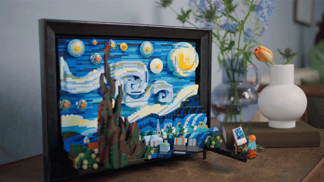 LEGO’s ‘The Starry Night’ Brings Van Gogh’s Most Famous Painting Into the Third Dimension