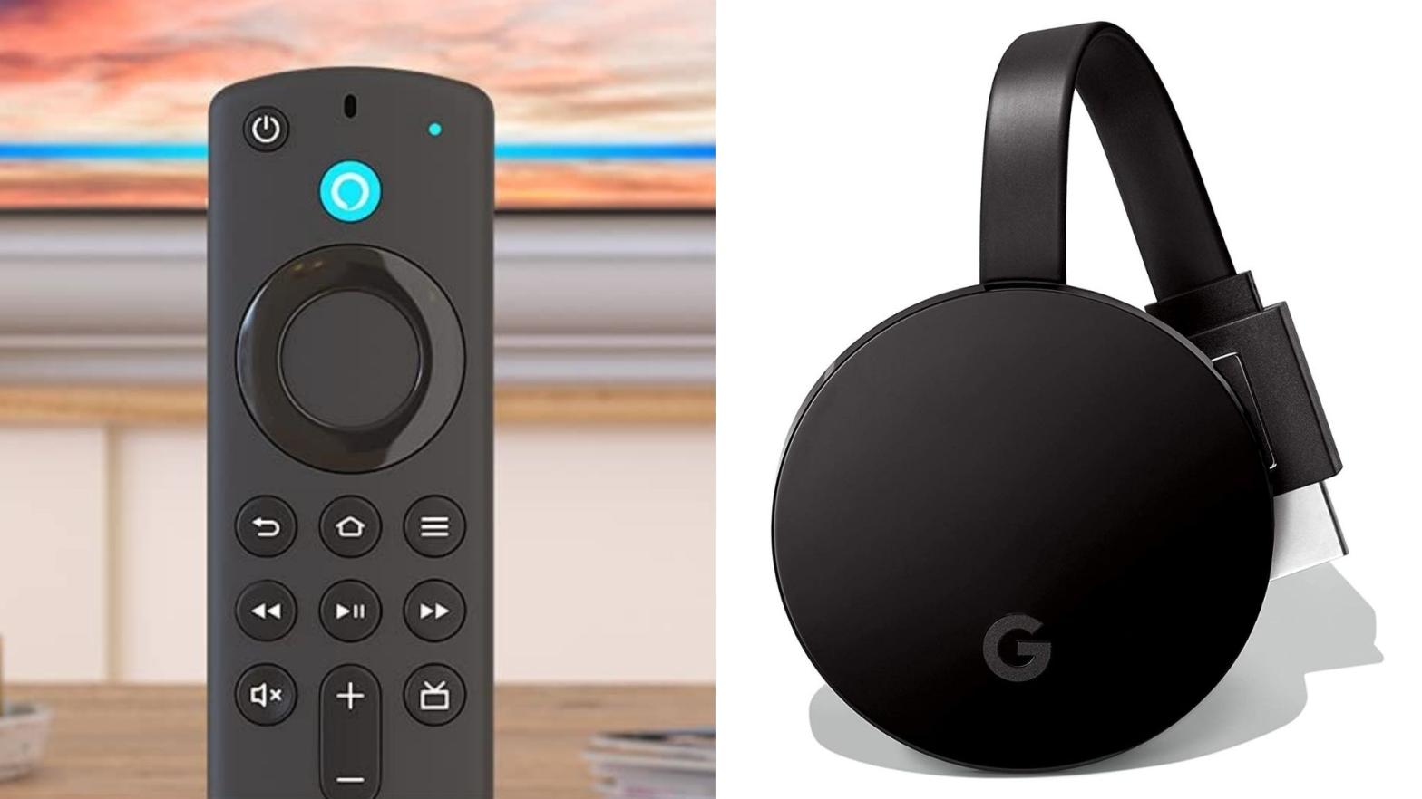 Which streaming device is better? The Google Chromecast Ultra or the Amazon Fire TV Stick 4K Max?