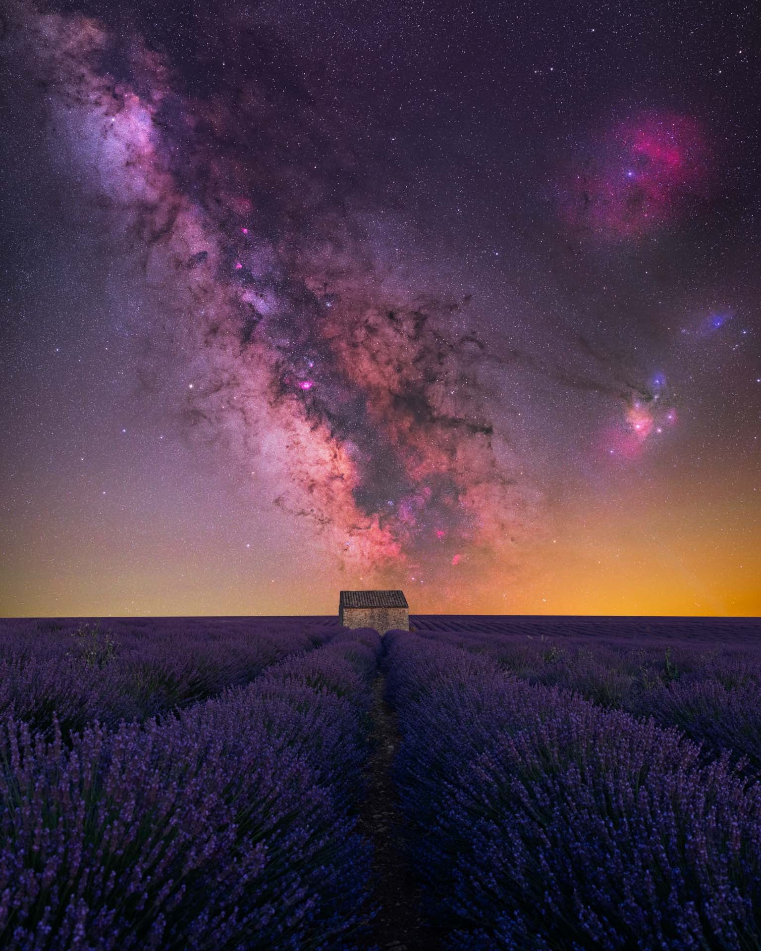 The Milky Way above Valensole, France. (Photo: Benjamin Barakat)