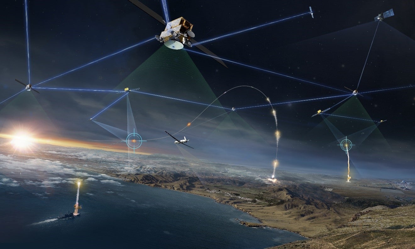 Conceptual images showing the satellite megaconstellation at work.  (Image: Northrop Grumman)