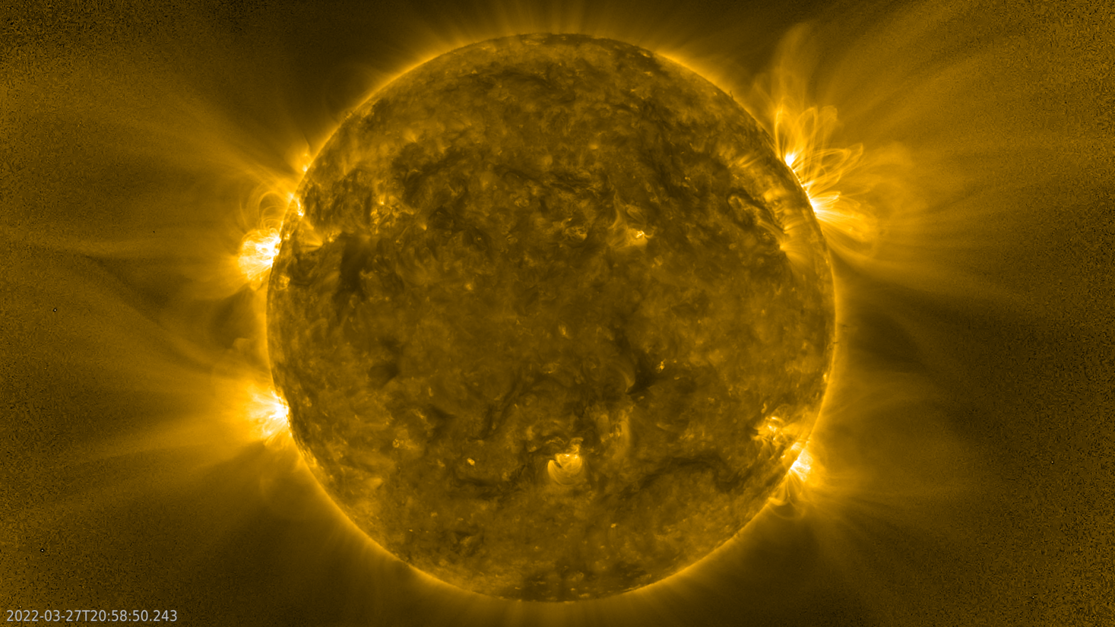 The Sun, as seen by Solar Orbiter. (Image: ESA & NASA/Solar Orbiter/EUI Team)