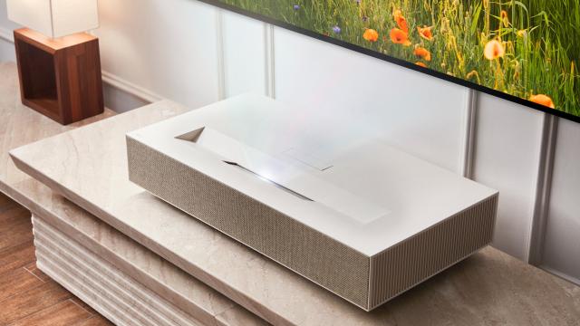 LG’s New Short Throw Projector Creates a 100-Inch Image Just Four Inches From a Wall