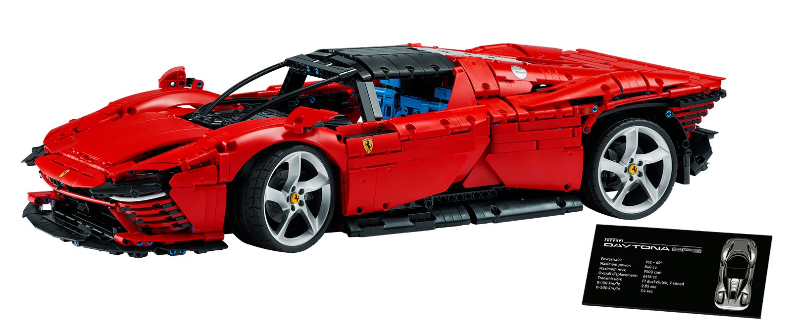 The Ferrari Daytona SP3 Works Shockingly Well in LEGO Form