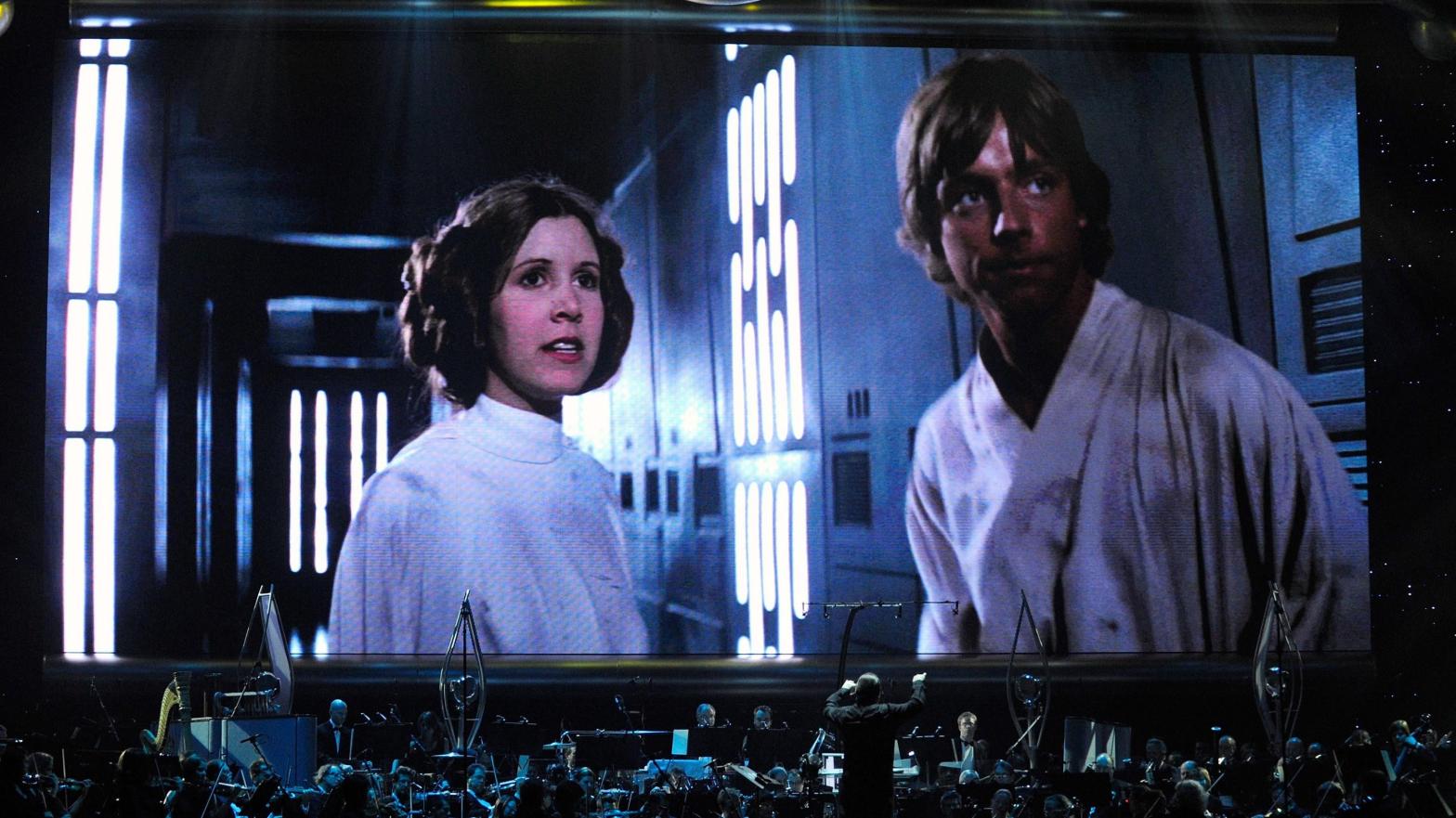A live orchestra plays with Star Wars.  (Photo: Ethan Miller, Getty Images)