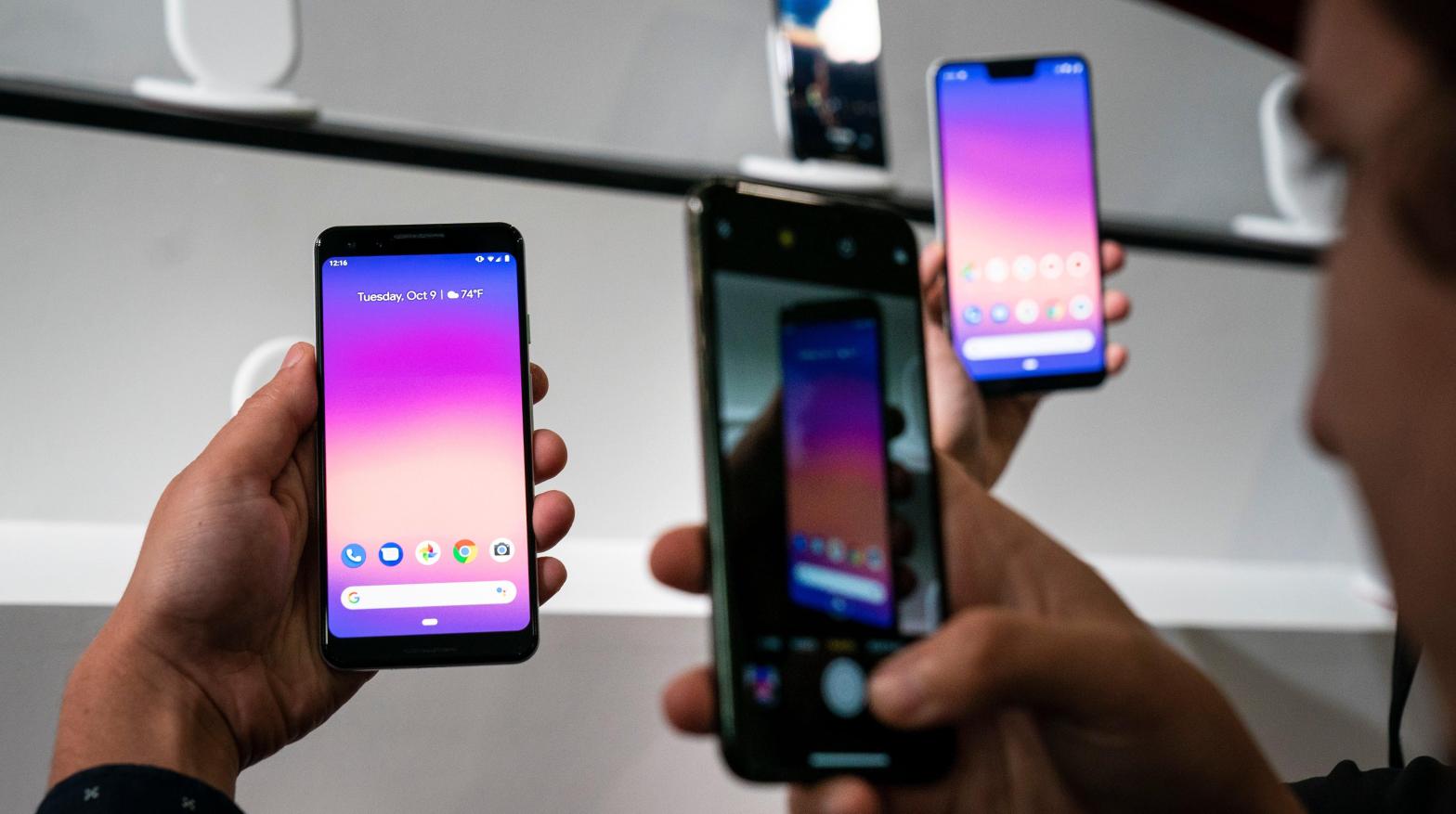 The long-rumoured product is a Google Pixel that you can fold. (Photo: Drew Angerer, Getty Images)