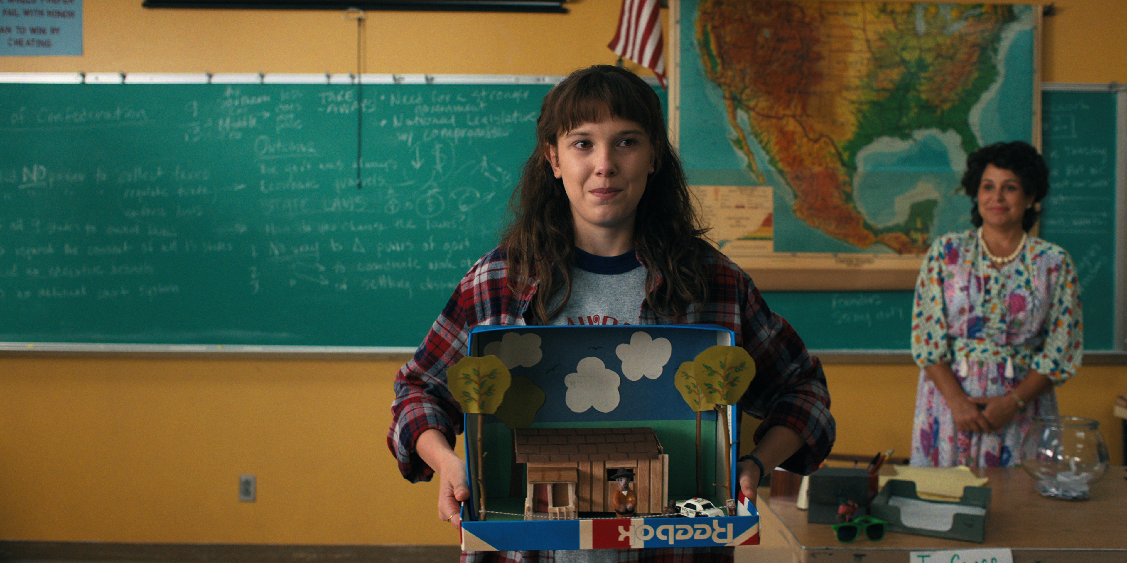 Eleven and her diorama. (Image: Netflix)