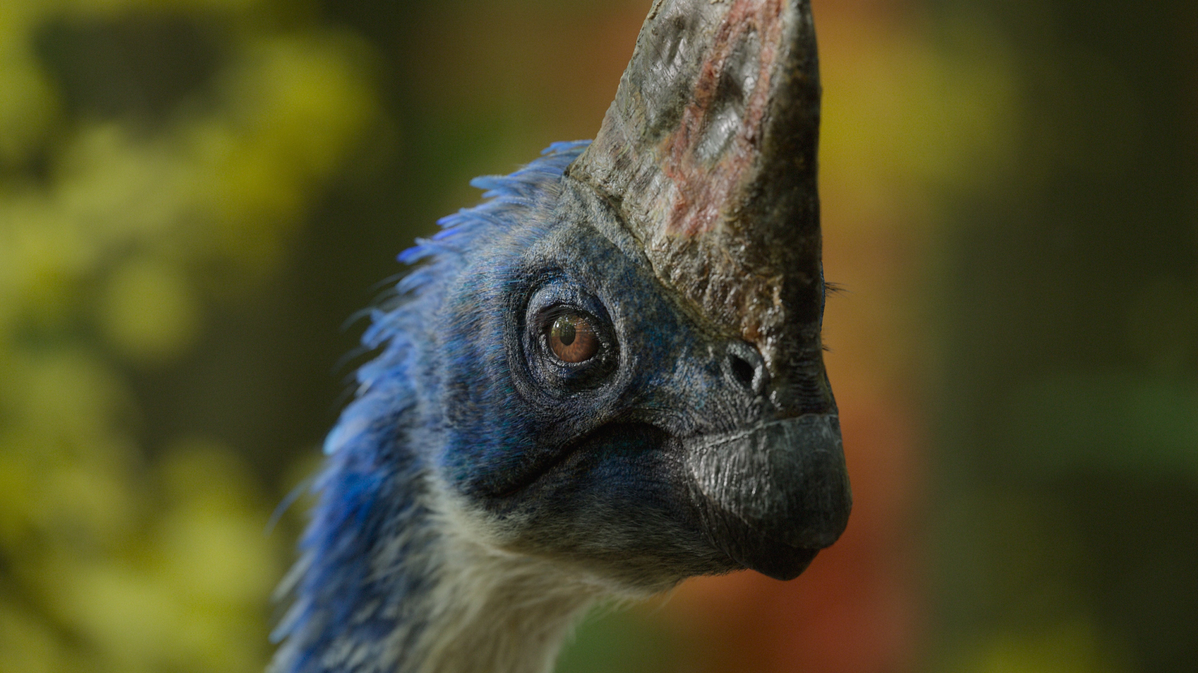 Corythoraptor, an ostrich-like dinosaur. (Image: Apple)
