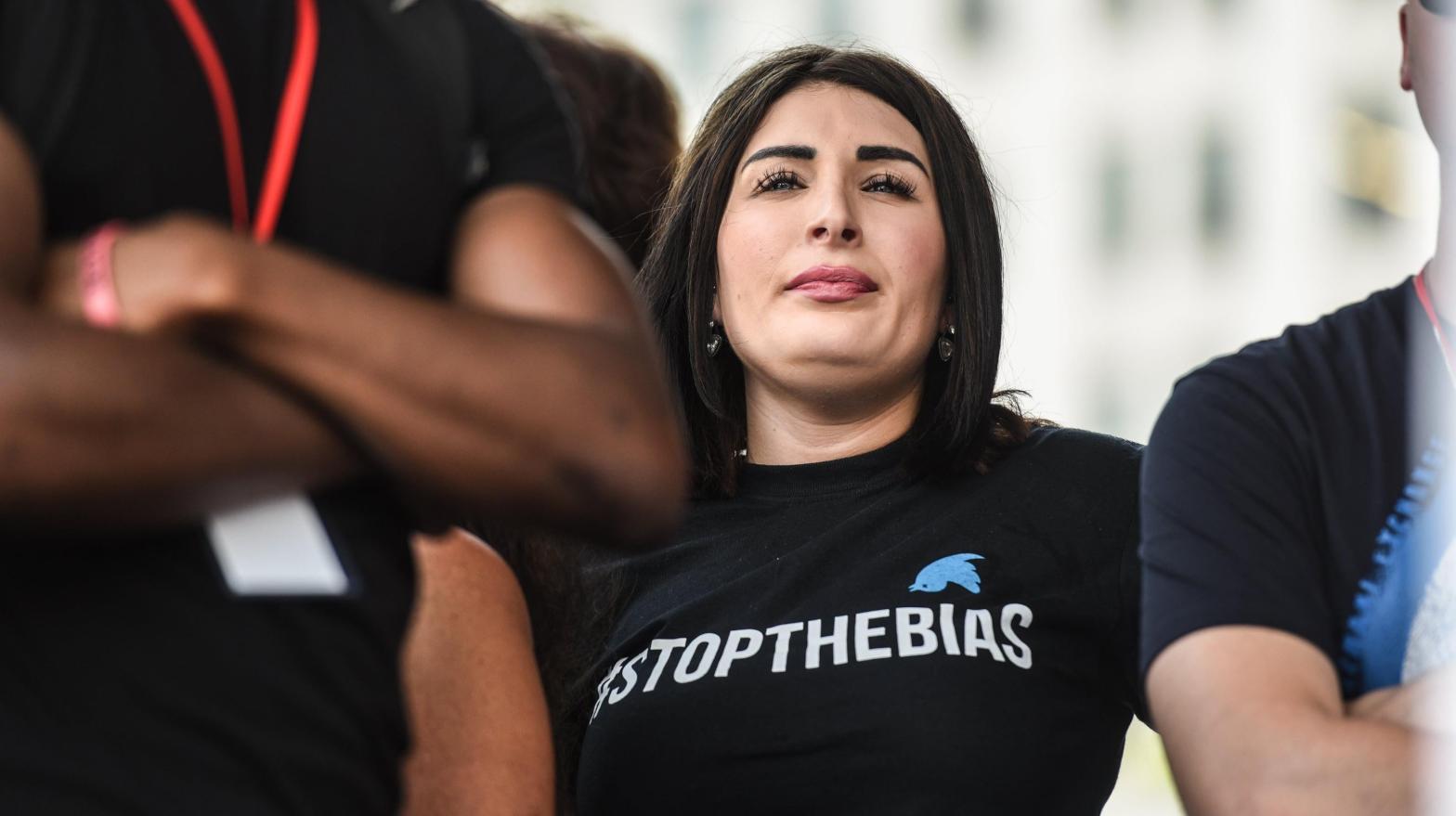 Far-right media figure Laura Loomer who has unsuccessfully sued Twitter and Facebook for banning her on their platforms, pictured in 2019. (Photo: Stephanie Keith, Getty Images)