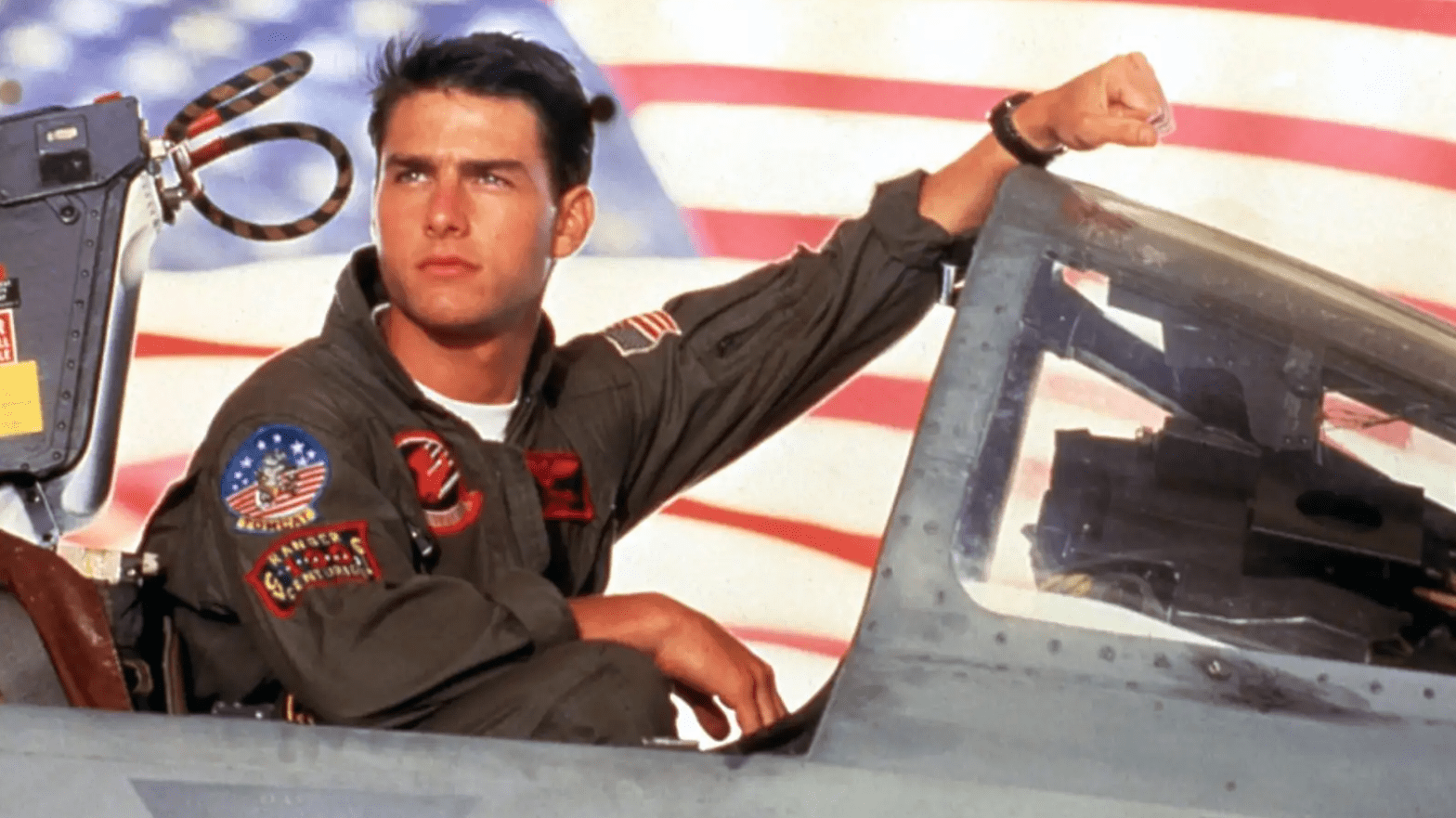 Promotional photo of actor Tom Cruise for the original Top Gun film, released in 1986. (Image: MovieStillsDB.com)