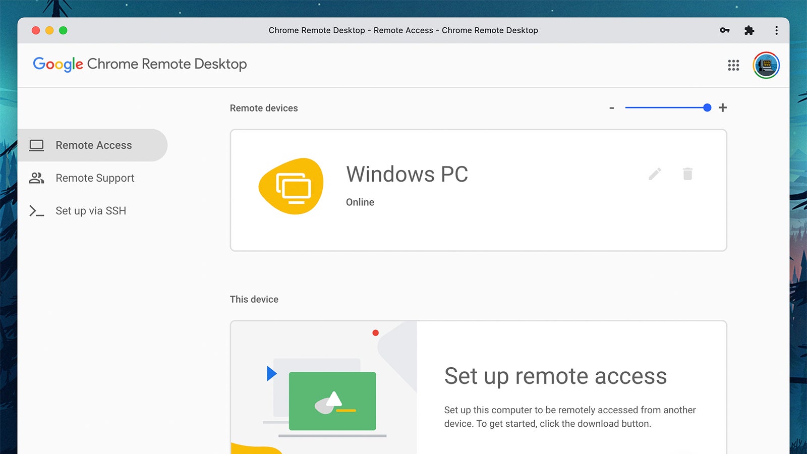 Chrome Remote Desktop will let you get at Windows from macOS (and vice versa) (Screenshot: Chrome Remote Desktop)