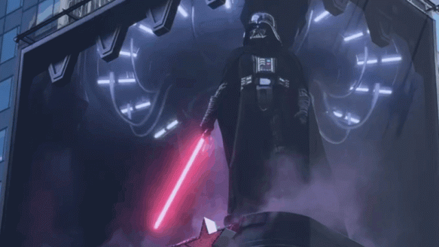 Darth Vader Takes a Break From Obi-Wan Kenobi to Sulk in Times Square