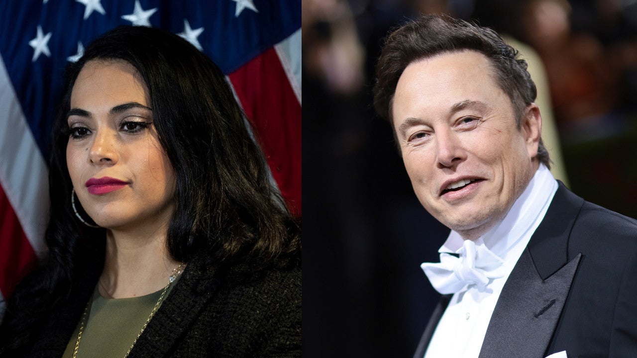 Newly elected Congresswoman Mayra Flores at the RNC headquarters in Washington on May 17, 2022 (left) and Elon Musk at the Met Gala on May 2, 2022 in New York City (right).  (Photo: Bill Clark/CQ Roll Call (AP) and Dimitrios Kambouris, Getty Images)