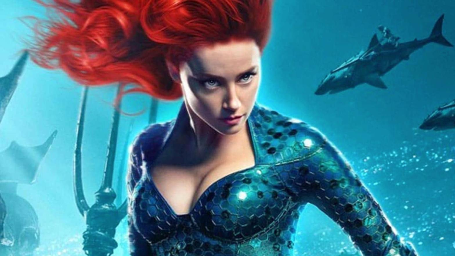 Amber Heard will return as Mera in Aquaman 2, but it will be a smaller role. (Image: Warner Bros.)