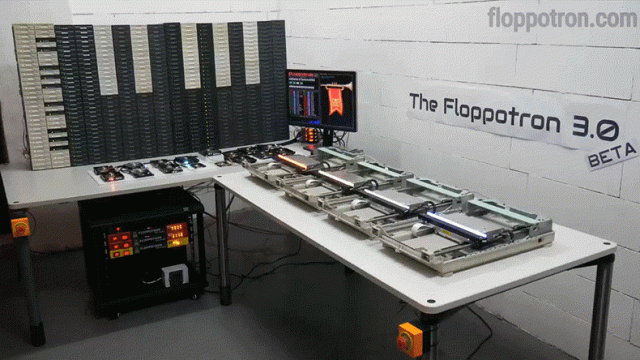 The Floppotron 3.0 Now Uses a Whopping 512 Floppy Disk Drives as Part of Its Outdated Tech Orchestra