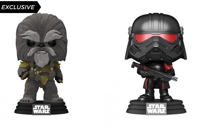 io9 exclusives reveals two of Funko's Star Wars Comic-Con exclusives: Black Krrsantan and Purge Trooper (Image: Funko)