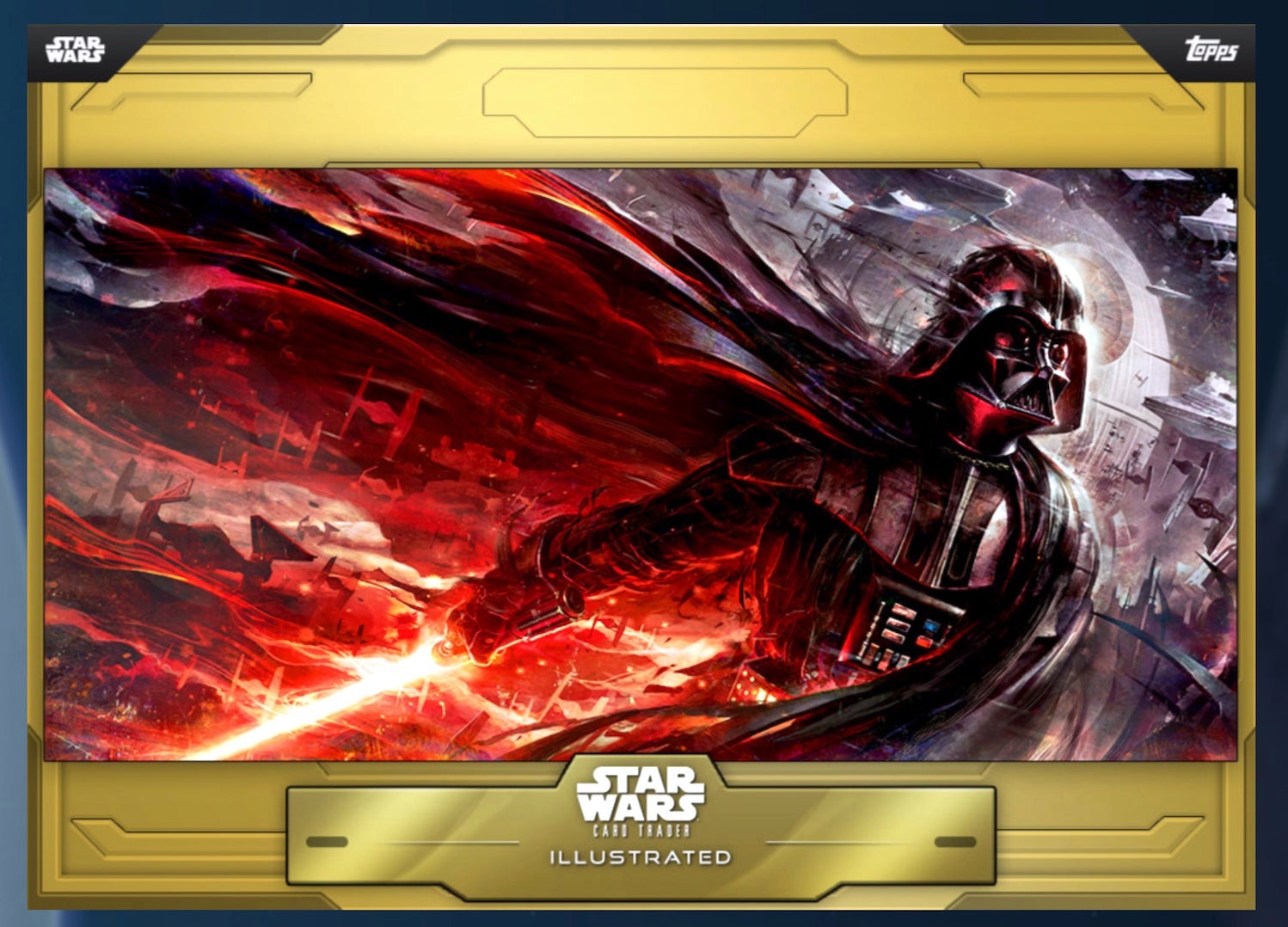 Darth Vader on a new CTI card. (Image: Topps)