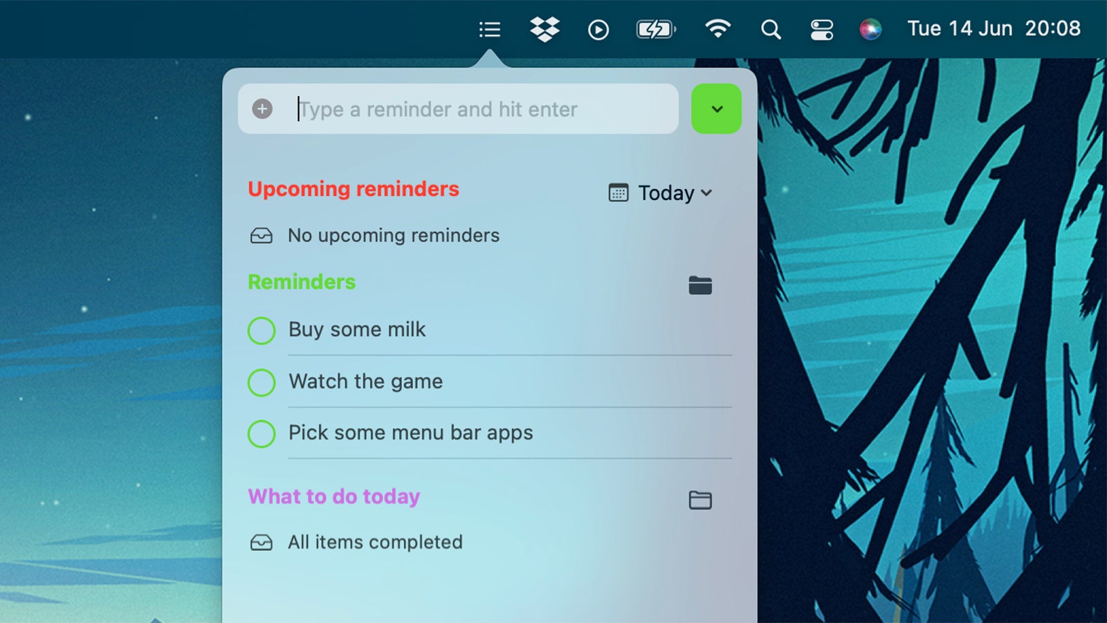 Reminders syncs seamlessly with Apple's own app. (Screenshot: Reminders)