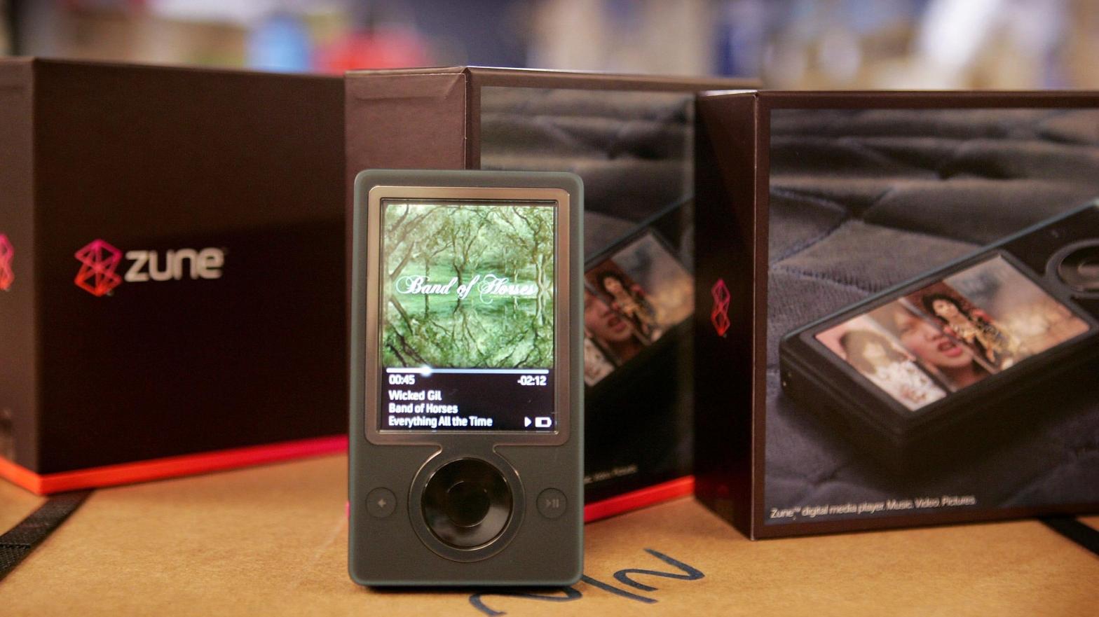 A new Zune portable digital music player. (Photo: Scott Olson, Getty Images)